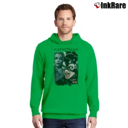 Men’s Batman Returns Catwoman Michelle Pfeiffer Movie Pullover Hoodie in irish green | Cozy, Durable, Modern Fit