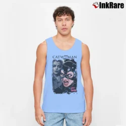 Men’s Batman Returns Catwoman Michelle Pfeiffer Movie Tank Top in light blue | Breathable, Active-Friendly Design