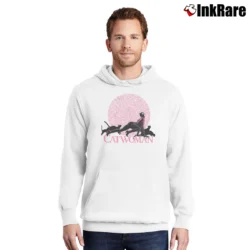 Men’s Batman Returns Catwoman Tim Burton Pullover Hoodie in white | Cozy, Durable, Modern Fit