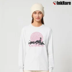 Women’s Batman Returns Catwoman Tim Burton Long-Sleeve Top in white | Sleek, Versatile, All-Season