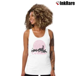 Women’s Batman Returns Catwoman Tim Burton Tank Top in white | Lightweight, Movement-Friendly
