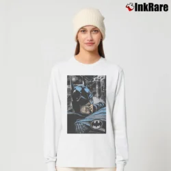 Women’s Batman Returns Movie Promo Long-Sleeve Top in white | Sleek, Versatile, All-Season