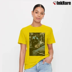 Women’s Batman Returns Movie Promo Signature T-Shirt in yellow | Soft, Flattering Fit