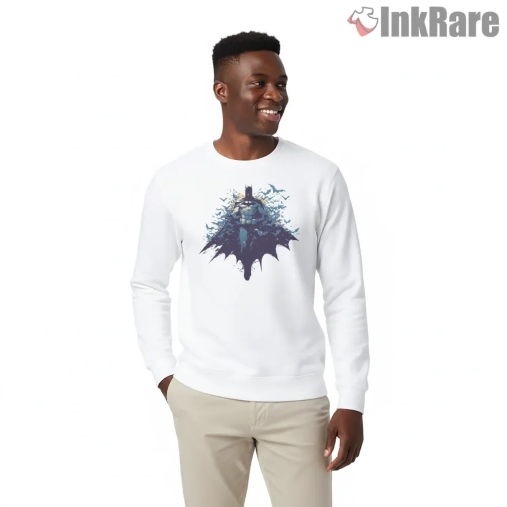 Batman Rising From Shadows Art Shirt on graphic shirt for men graphic tee