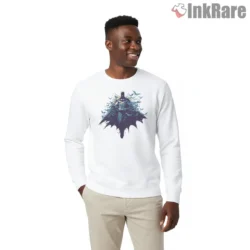 Batman Rising From Shadows Art Shirt on graphic shirt for men graphic tee