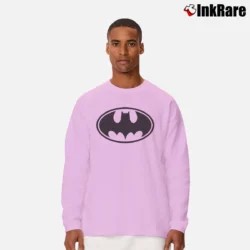Men’s Batman Symbol Classic Long-Sleeve Shirt in light pink | Sleek, Lightweight, Year-Round Wear