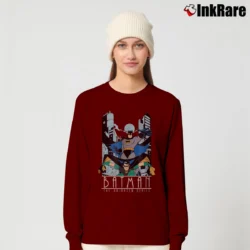 Women’s Batman The Animated Series Batman Robin DC Comics Long-Sleeve Top in maroon | Sleek, Versatile, All-Season