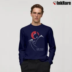 Men’s Batman The Animated Series Retro Classic Long-Sleeve Shirt in navy | Sleek, Lightweight, Year-Round Wear