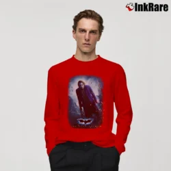Men’s Batman The Dark Knight Promo Movie Long-Sleeve Shirt in red | Sleek, Lightweight, Year-Round Wear