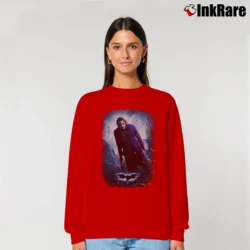 Women’s Batman The Dark Knight Promo Movie Relaxed Sweatshirt in red | Soft, Laid-Back Vibe