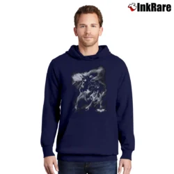 Men’s Batman The Dark Knight Rises Hero Movie Pullover Hoodie in navy | Cozy, Durable, Modern Fit