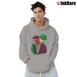 Men’s Batman The Riddler X Two Face Big Graphic Comic Pullover Hoodie in sport grey | Cozy, Durable, Modern Fit