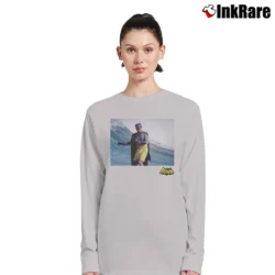 Women’s Batman TV Series Surfing Logo Retro Long-Sleeve Top in sport grey | Sleek, Versatile, All-Season