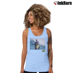 Women’s Batman TV Series Surfing Logo Retro Tank Top in light blue | Lightweight, Movement-Friendly