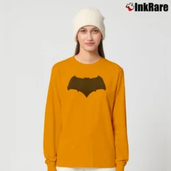 Women’s Batman V Superman Bat Symbol Black Long-Sleeve Top in orange | Sleek, Versatile, All-Season