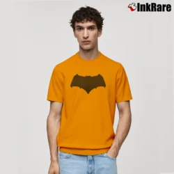 Men’s Batman V Superman Bat Symbol Black Classic T-Shirt in orange | Soft, Breathable Everyday Wear