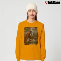 Women’s Batman V Superman Dawn Of Justice Poster Long-Sleeve Top in orange | Sleek, Versatile, All-Season