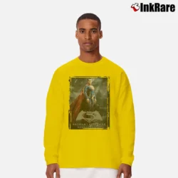 Men’s Batman V Superman Dawn Of Justice Poster Long-Sleeve Shirt in yellow | Sleek, Lightweight, Year-Round Wear