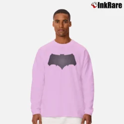 Men’s Batman Vs Superman Batman Logo Long-Sleeve Shirt in light pink | Sleek, Lightweight, Year-Round Wear