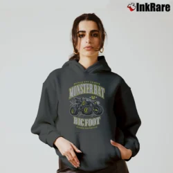 Women’s Batmobile Monster Truck Car Graphic Cozy Hoodie in charcoal | Warm, Structured, Stylish