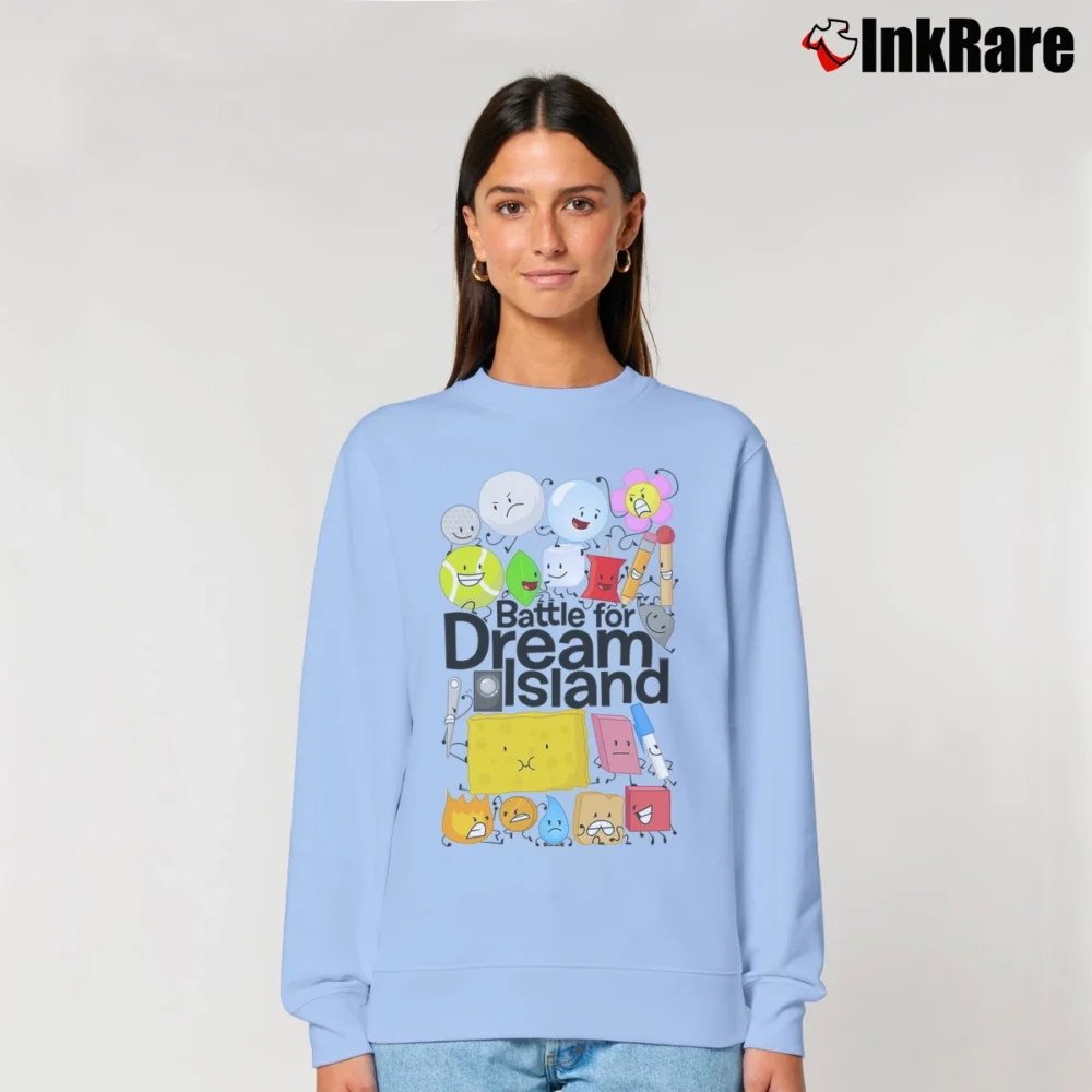 Women’s Battle for Dream Island Relaxed Sweatshirt in light blue | Soft, Laid-Back Vibe