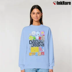 Women’s Battle for Dream Island Relaxed Sweatshirt in light blue | Soft, Laid-Back Vibe