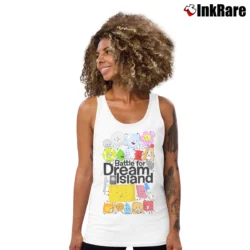 Women’s Battle for Dream Island Tank Top in white | Lightweight, Movement-Friendly