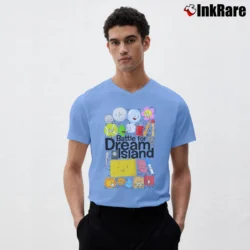 Men’s Battle for Dream Island V-Neck Tee in light blue | Sharp, Breathable, Everyday Staple