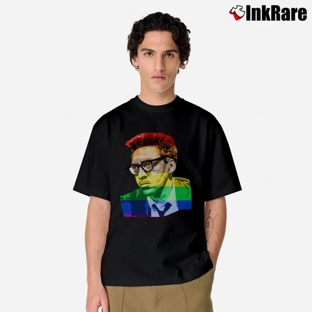 Men’s Bayard Rustin Classic T-Shirt in black | Soft, Breathable Everyday Wear