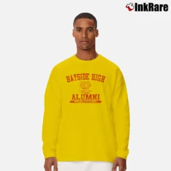 Men’s Bayside High Alumni Saved By The Bell Tigers Long-Sleeve Shirt in yellow | Sleek, Lightweight, Year-Round Wear