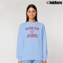 Women’s Bayside High Alumni Saved By The Bell Tigers Relaxed Sweatshirt in light blue | Soft, Laid-Back Vibe
