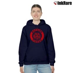 Women’s Bayside High School Tigers 90s Retro Cozy Hoodie in navy | Warm, Structured, Stylish