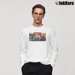 Men’s Be Still Life Aquatic With Steve Zissou Long-Sleeve Shirt in white | Sleek, Lightweight, Year-Round Wear