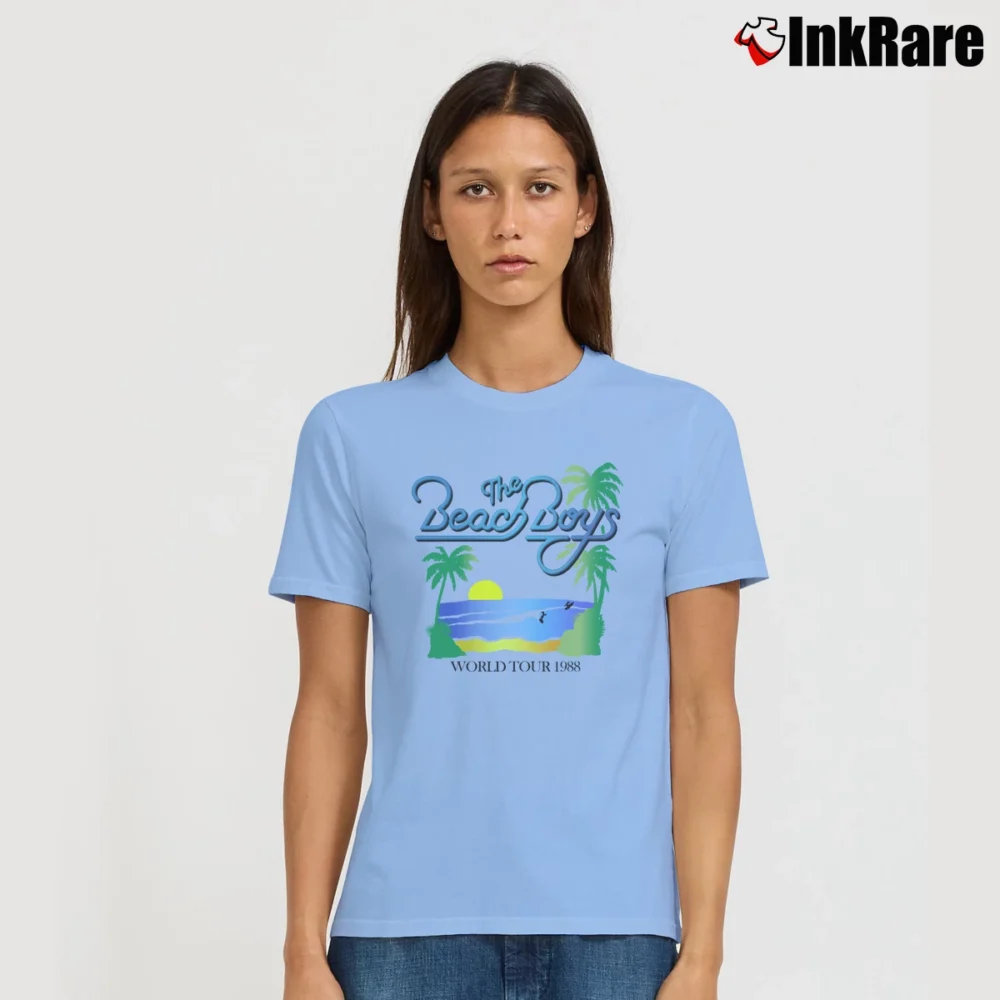 Women’s Beach Boys Obsessed Graphic Signature T-Shirt in light blue | Soft, Flattering Fit