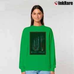 Women’s Beach House Band Music Relaxed Sweatshirt in irish green | Soft, Laid-Back Vibe