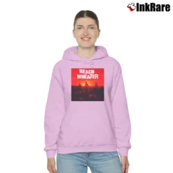 Women’s Beach Weather Sunset Cozy Hoodie in light pink | Warm, Structured, Stylish