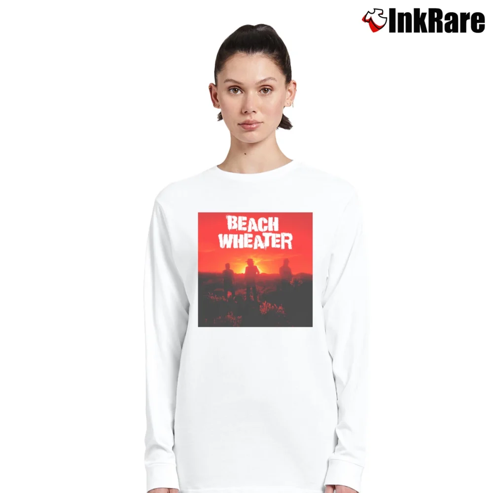 Women’s Beach Weather Sunset Long-Sleeve Top in white | Sleek, Versatile, All-Season