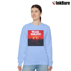 Women’s Beach Weather Sunset Relaxed Sweatshirt in light blue | Soft, Laid-Back Vibe