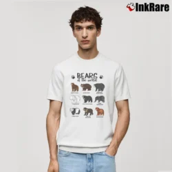 Men’s Bears Of The World Classic T-Shirt in white | Soft, Breathable Everyday Wear