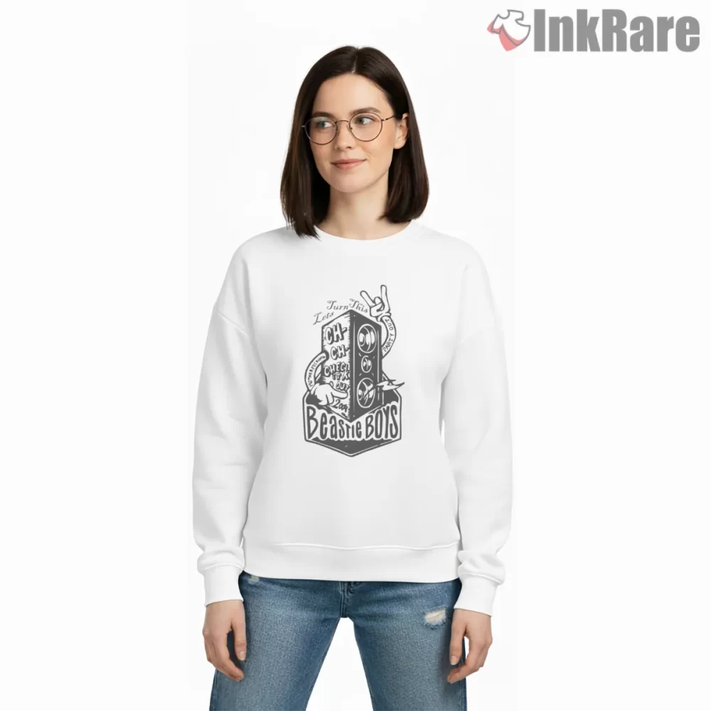Beastie Boys Hand Drawn Speaker Stack Fan Art Shirt on graphic shirt for women graphic tee