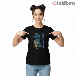 Beastie Boys Intergalactic Robot Street Mission Shirt on black short sleeve shirt for women graphic tee