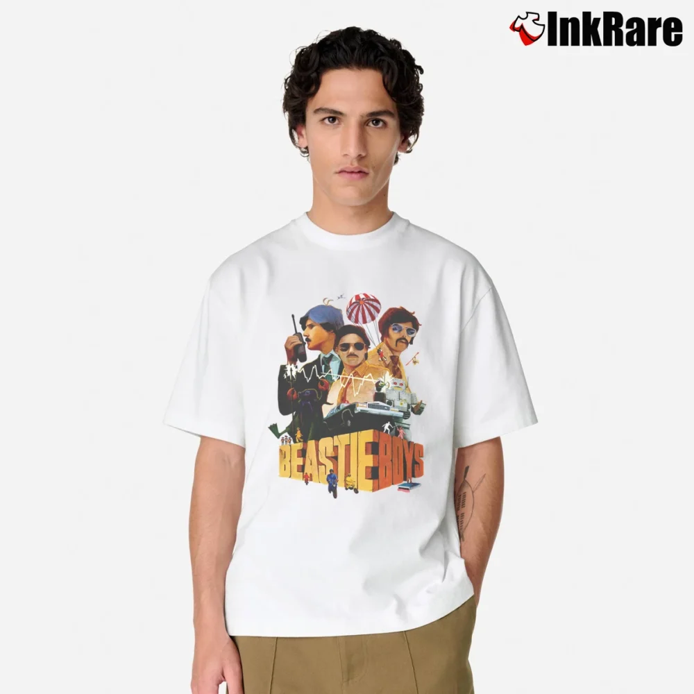 Men’s Beastie Boys Poster Classic T-Shirt in white | Soft, Breathable Everyday Wear