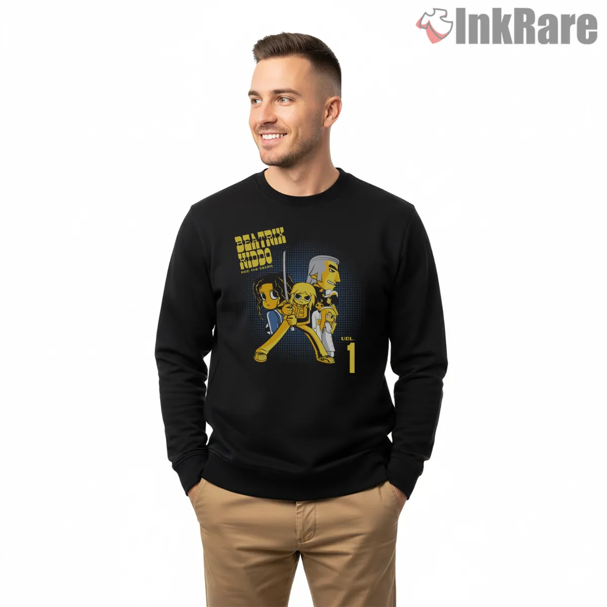 Beatrix Kiddo Versus Deadly Vipers Cartoon Battle Shirt Beatrix Kiddo Versus Deadly Vipers Cartoon Battle Shirt on graphic shirt for men graphic tee