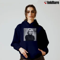 Women’s Beautiful Marilyn Monroe Cozy Hoodie in navy | Warm, Structured, Stylish