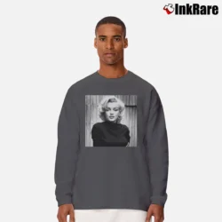 Men’s Beautiful Marilyn Monroe Long-Sleeve Shirt in charcoal | Sleek, Lightweight, Year-Round Wear