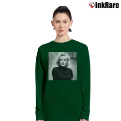 Women’s Beautiful Marilyn Monroe Long-Sleeve Top in forest green | Sleek, Versatile, All-Season