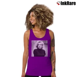 Women’s Beautiful Marilyn Monroe Tank Top in purple | Lightweight, Movement-Friendly