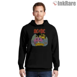 Beavis And Butt Head Ac Dc World Tour Parody Shirt on black hoodie for men graphic tee
