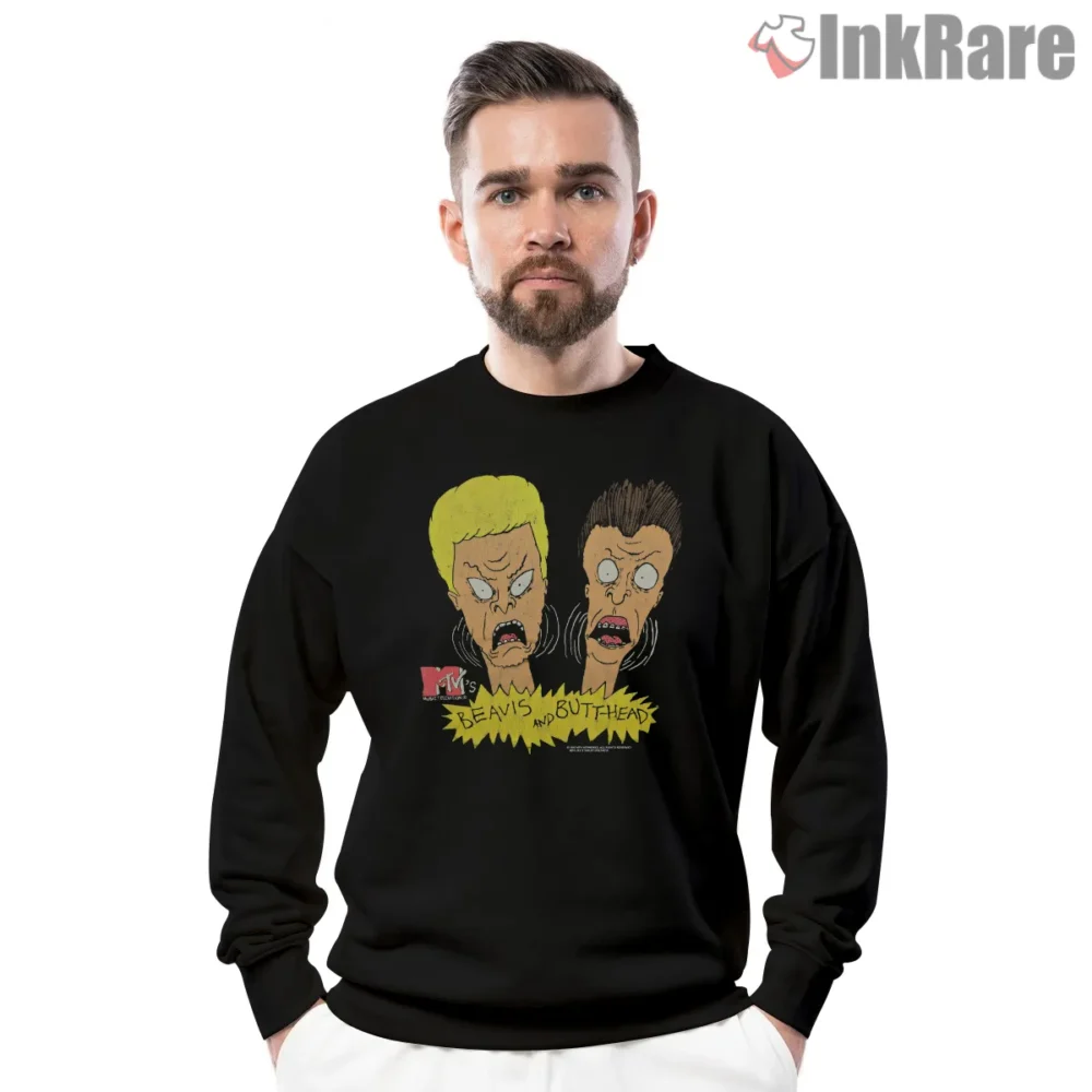 Beavis And Butt Head Intense Close Up Mtv Shirt on graphic shirt for men graphic tee