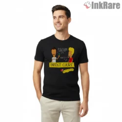 Beavis And Butt Head Mtv Insect Courtroom Comedy Shirt on black short sleeve shirt for men graphic tee